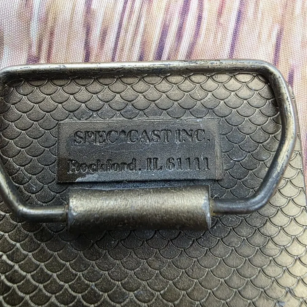 Vintage Classic In-Sink-Erator Belt Buckle SpecCast Rockford IL Metal Retro USA